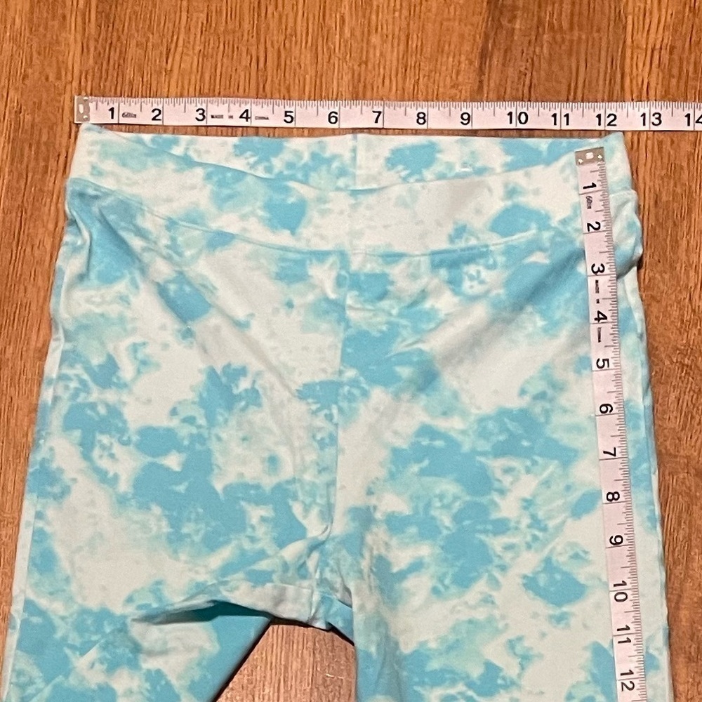 Children's Place Girls Flare Legging Pants blue tie dye pants - Picture 4 of 7